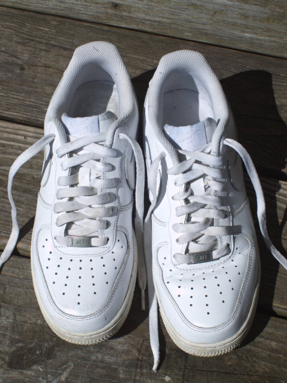 White Nike Air Force 1 '07 Size 9.5 Women/8 Men